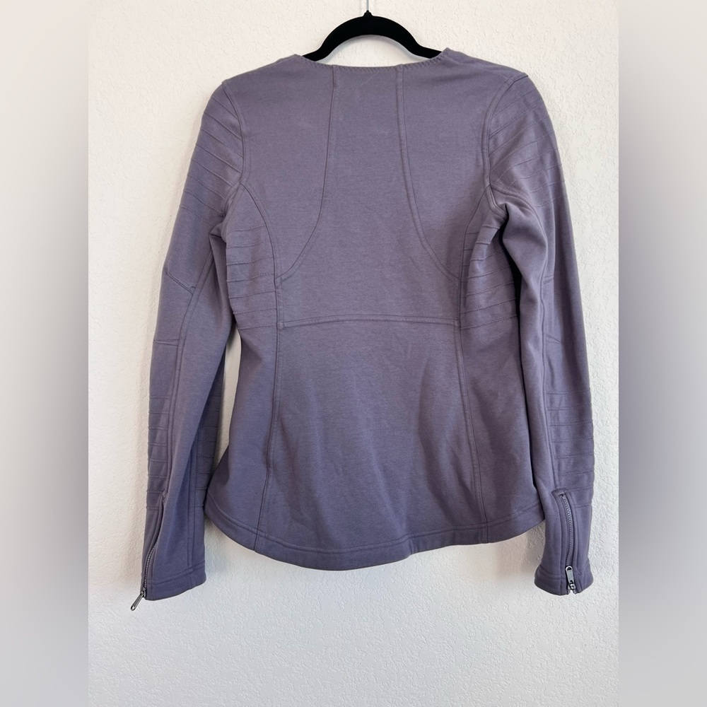 Athleta Women's Purple Moto Jacket Size Small - Picture 3 of 7